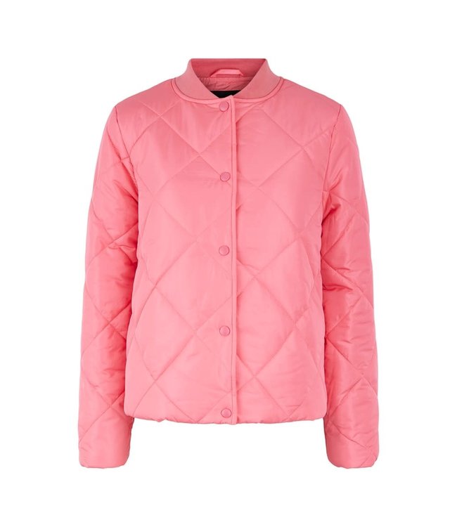 PIECES Bee Quilted jacket Fruit dove