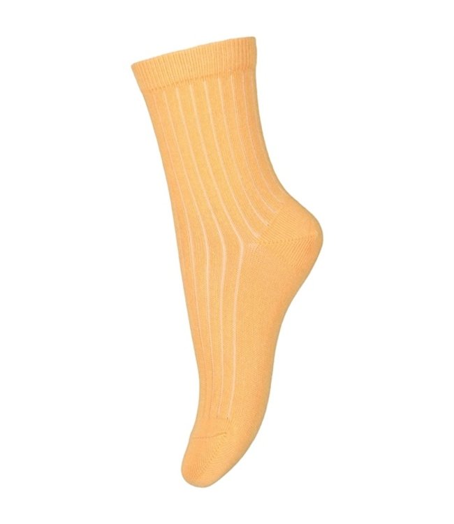 Cotton rib socks oker