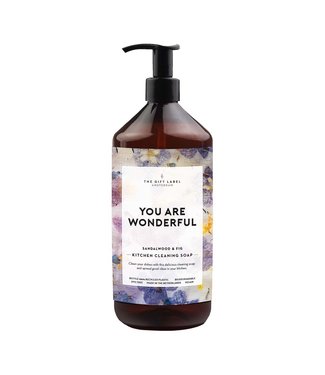 The Giftlabel You are wonderful - kitchen cleaning soap