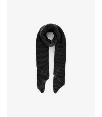 PIECES Pyron structured scarf - black