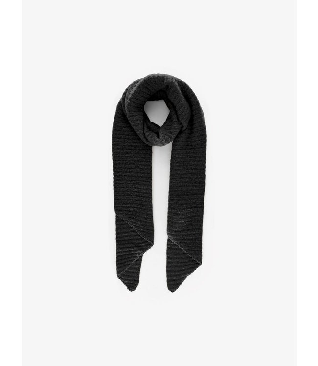 PIECES Pyron structured scarf - black