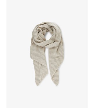 PIECES Pyron structured scarf - Whitecap gray