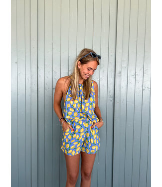 Ydence Short Katie - Lemon print