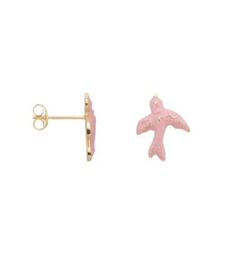 ANNA NINA Single turtle dove stud earring - Goldplated