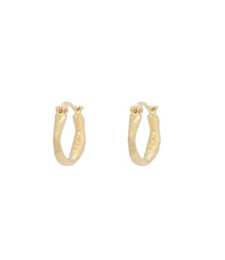 ANNA NINA Small organic hoop earrings - Goldplated