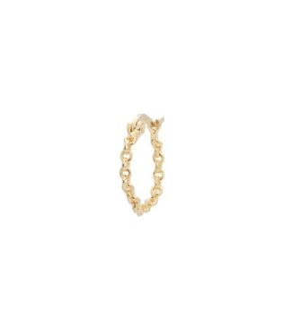 ANNA NINA Single twine hoop earring - Goldplated