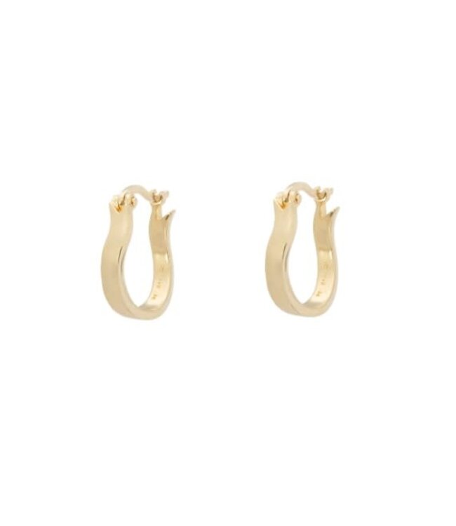 ANNA NINA Magical parchment hoop earrings - Goldplated