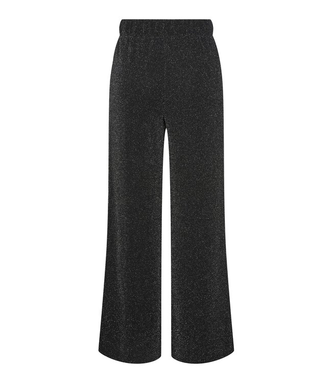 PIECES Lina HW wide pants - black