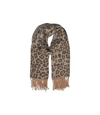 PIECES Jira wool scarf - Natural Leo