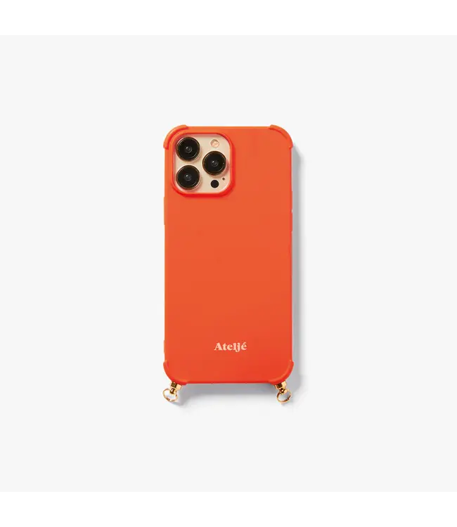 Atelje Iphone burnt orange case - no cord