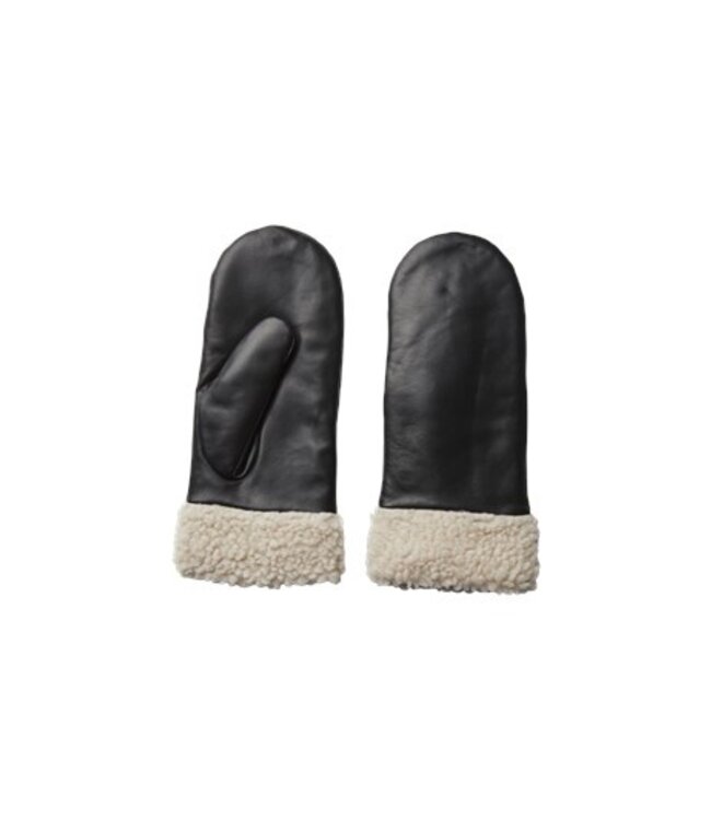 PIECES Jay leather mittens