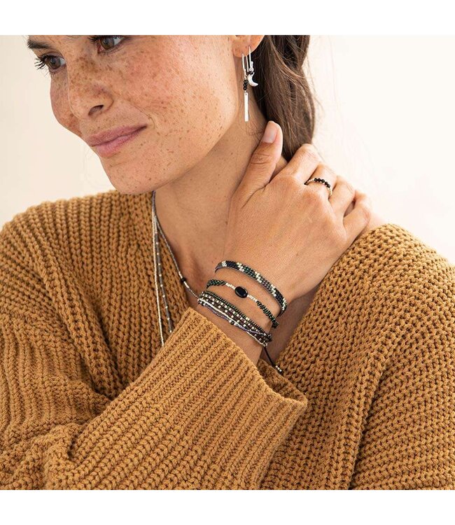 A beautiful story - Commitment Black onyx bracelet