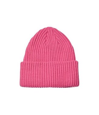 PIECES Hexo hood beanie - Shocking Pink