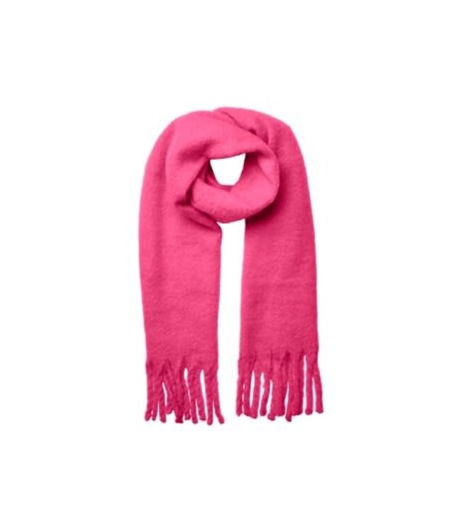 PIECES Nikita long scarf - Shocking Pink