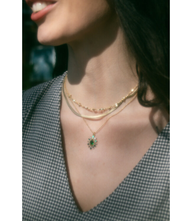 Vintage green necklace