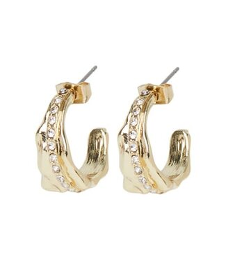 PIECES Finurla hoop earrings - Gold