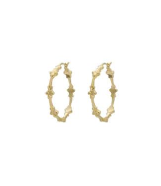 ANNA NINA Eden hoop earrings - brass goldplated