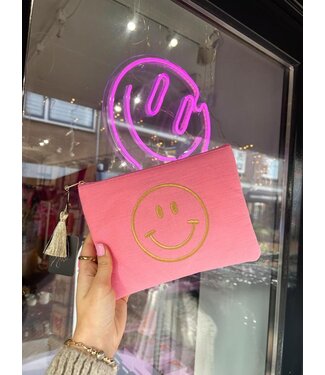 Smiley pouch - Pink