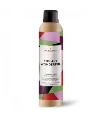 The Giftlabel Bodylotion spray - You are wonderful