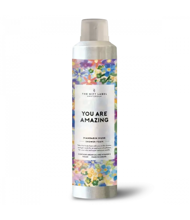 The Giftlabel Shower foam - You are amazing