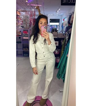 Lois denim jumpsuit - Offwhite