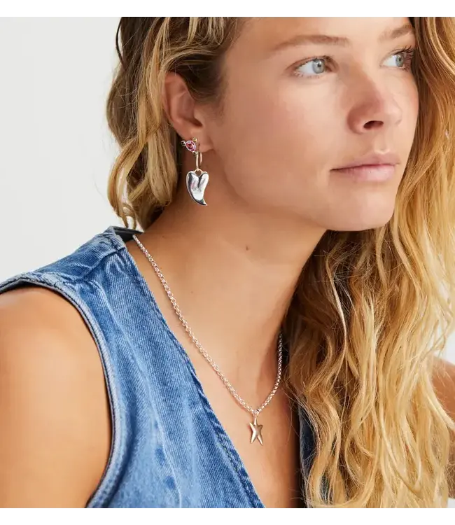 Single Fantastic stud earring - silver