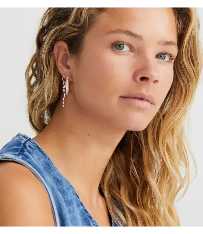 Single Serpent ring earring - Silver