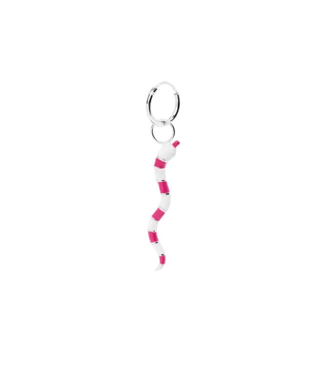 Single Serpent ring earring - Silver