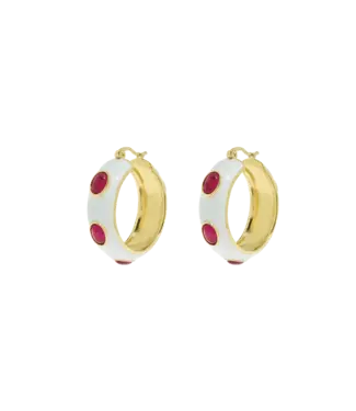 ANNA NINA Supernova hoop earrings - Goldplated