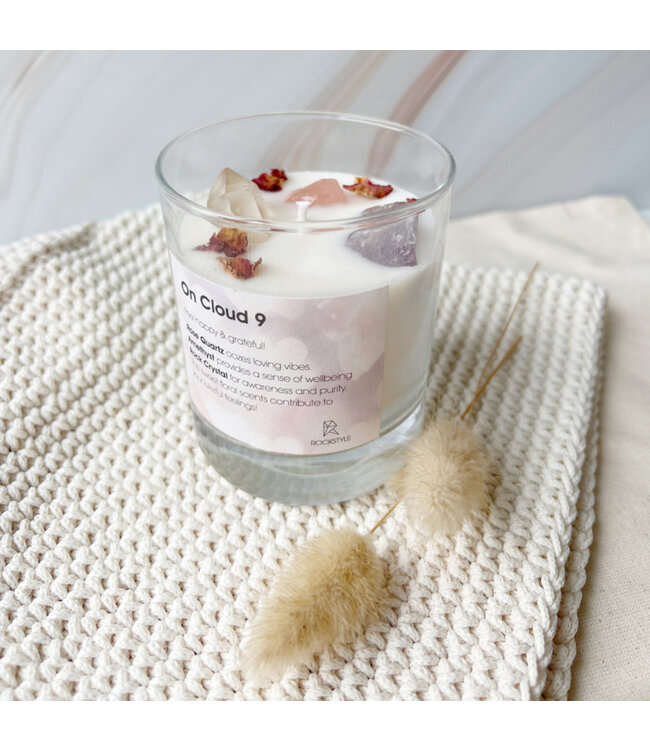 Geurkaars glas - On cloud 9