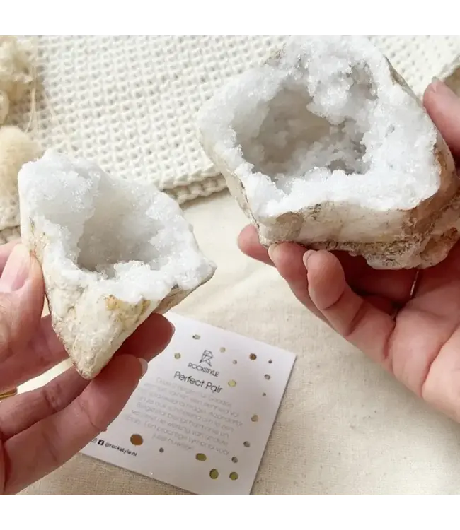 ROCKSTYLE Perfect pair - Bergkristal Geodes