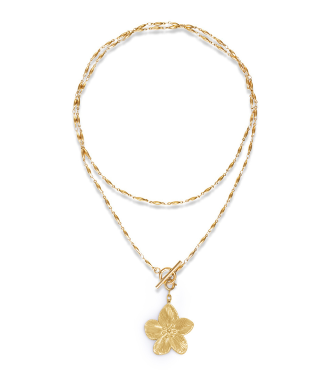 Golden Flower Necklace