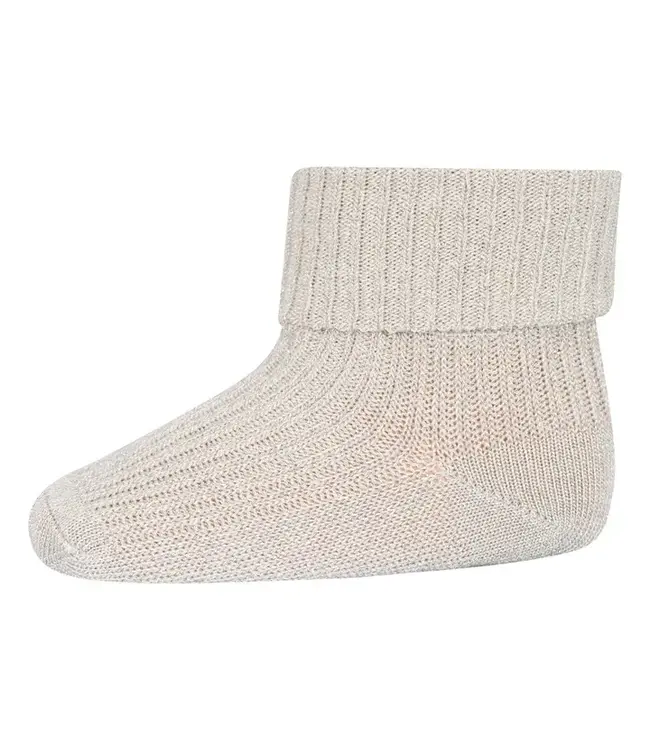 MP Denmark Ida glitter socks | Ecru