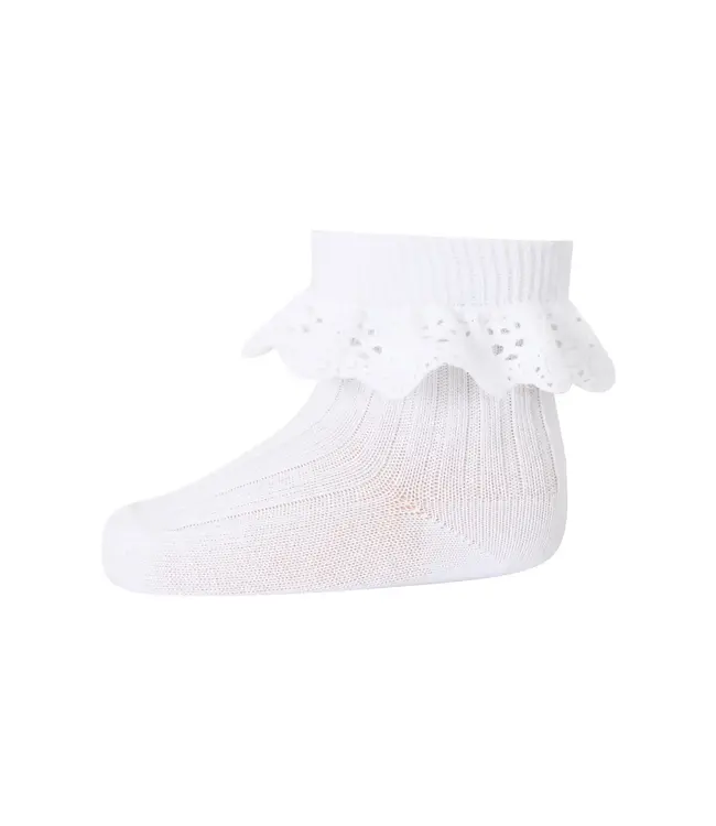 MP Denmark Lisa socks - lace | White