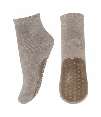 MP Denmark Cotton socks - antislip - Light brown melange