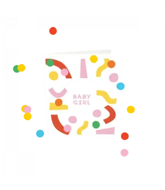 The Giftlabel Confetti Cards - Baby Girl