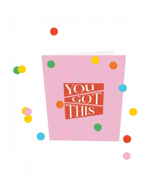 The Giftlabel Confetti Cards - You Got This