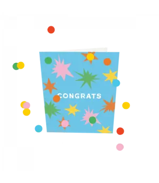 The Giftlabel Confetti Cards - Congrats