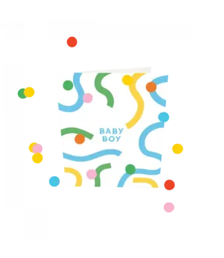 The Giftlabel Confetti Cards -  Baby Boy