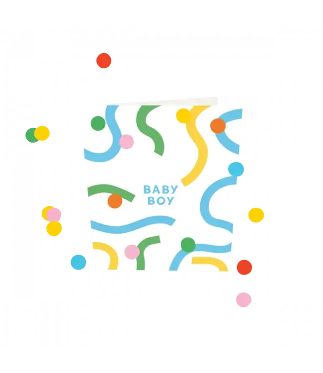 The Giftlabel Confetti Cards -  Baby Boy