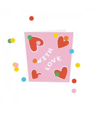 The Giftlabel Confetti Cards - With Love