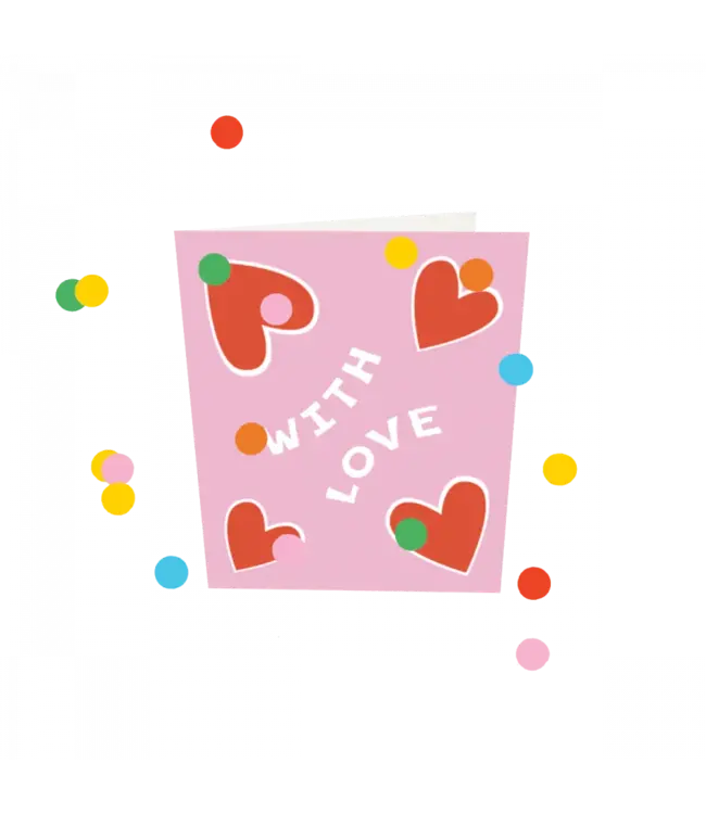 The Giftlabel Confetti Cards - With Love