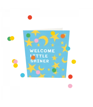 The Giftlabel Confetti Cards - Welcome Little Shiner