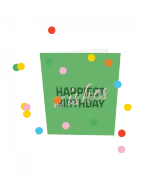 The Giftlabel Confetti Cards - Happiest Birthday Wishes