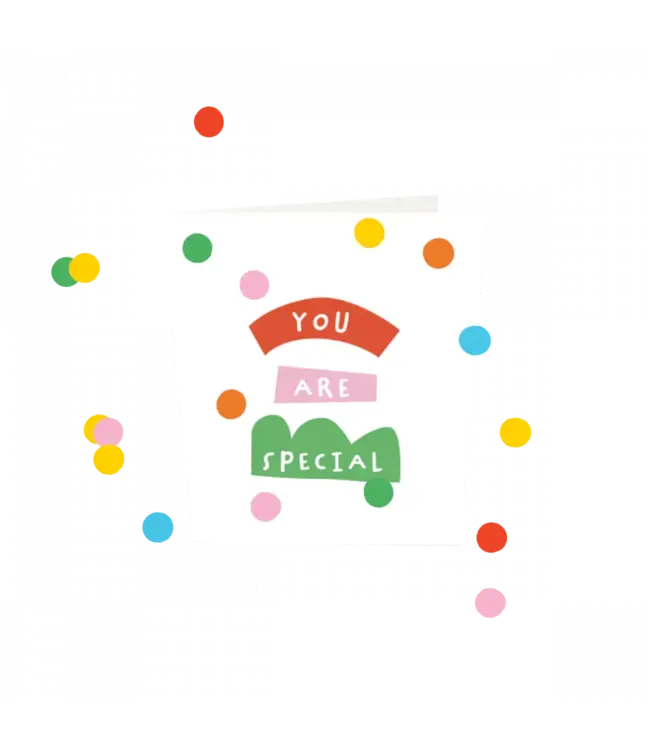 The Giftlabel Confetti Cards - You Are Special