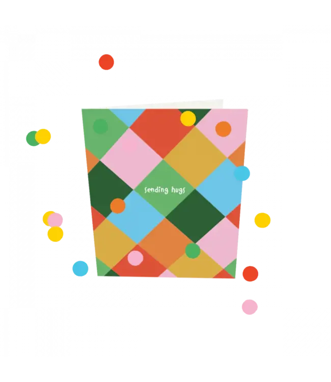 The Giftlabel Confetti Cards - Sending Hugs