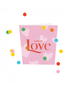 The Giftlabel Confetti Cards - Lots Of Love