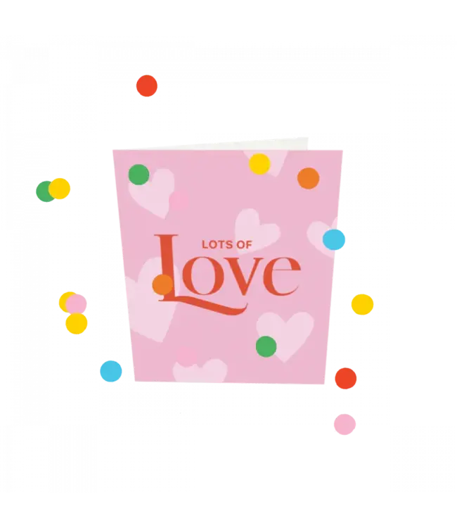 The Giftlabel Confetti Cards - Lots Of Love