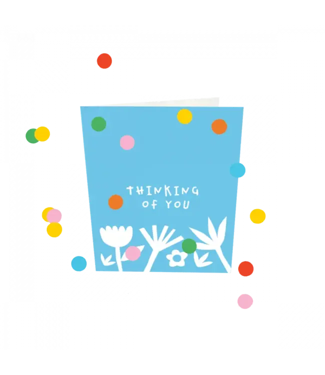 The Giftlabel Confetti Cards - Thinking Of You
