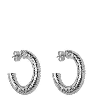 Teddy hoops - Silver